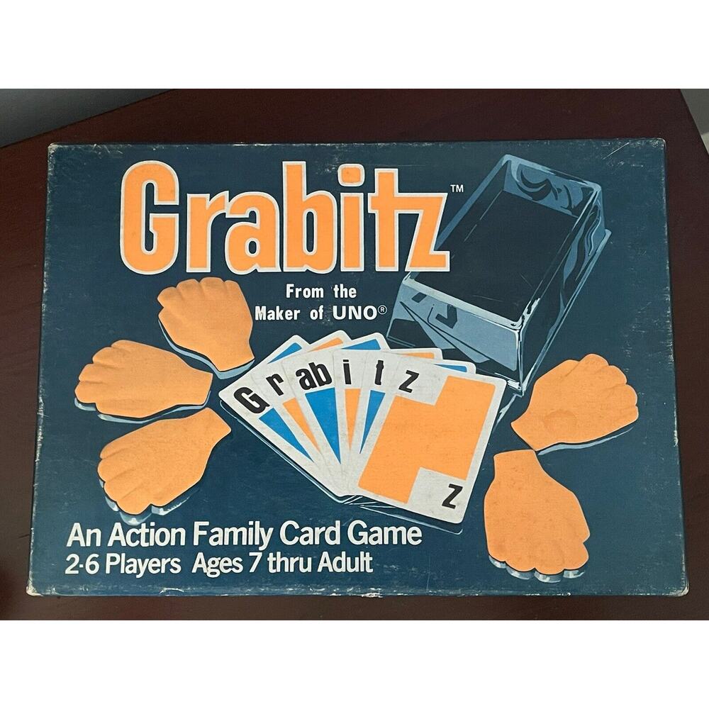 Vintage 1970's Retro 1979 Grabitz An Action Family Card Game Complete Original